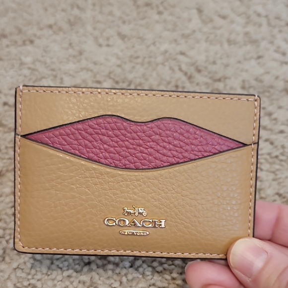 Coach Handbags - Coach Latte Multi Lip Card Case NWT